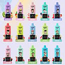 Bang Leader 85K 3 in 1 flavor chart image showing multiple disposable vape flavor combinations, including Grape Ice, Strawberry Kiwi, Passion Fruit Guava, Banana Ice, Blue Razz, Cherry Cranberry, and more