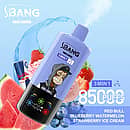 Bang Leader 85K 3 in 1 disposable vape in Red Bull, Blueberry Watermelon, and Strawberry Ice Cream flavors with 85000 puffs and adjustable flavor design