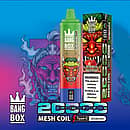 Bang Box 20K disposable vape in Strawberry Watermelon flavor with 20000 puffs, mesh coil, Type-C charging, and 850mAh battery