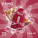 Bang Leader 18K disposable vape in Cola Ice flavor with 18000 puffs, compact portable design, and smooth all-day performance