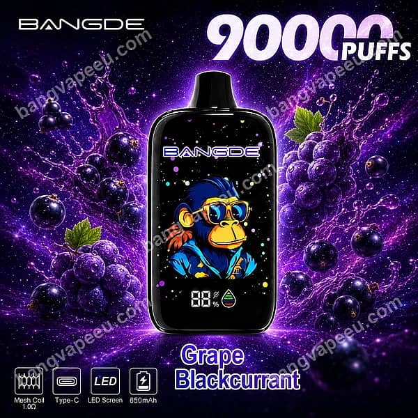 B=600,H=600,Aanpassen=Verkleinen,Zwaartekracht=Auto,Verscherpen=1,Metagegevens=Geen,Formaat=Auto,Kwaliteit=70 Bang De 90K Grape Blackcurrant Disposable Vape Featuring 90000 Puffs, An Led Screen, 1.0 Ohm Mesh Coil, And A 650Mah Type-C Rechargeable Battery