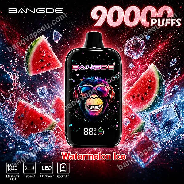 B=600,H=600,Aanpassen=Verkleinen,Zwaartekracht=Auto,Verscherpen=1,Metagegevens=Geen,Formaat=Auto,Kwaliteit=70 Bang De 90K Watermelon Ice Disposable Vape Featuring 90000 Puffs, An Led Display Screen, 1.0 Ohm Mesh Coil, And A Rechargeable 650Mah Battery