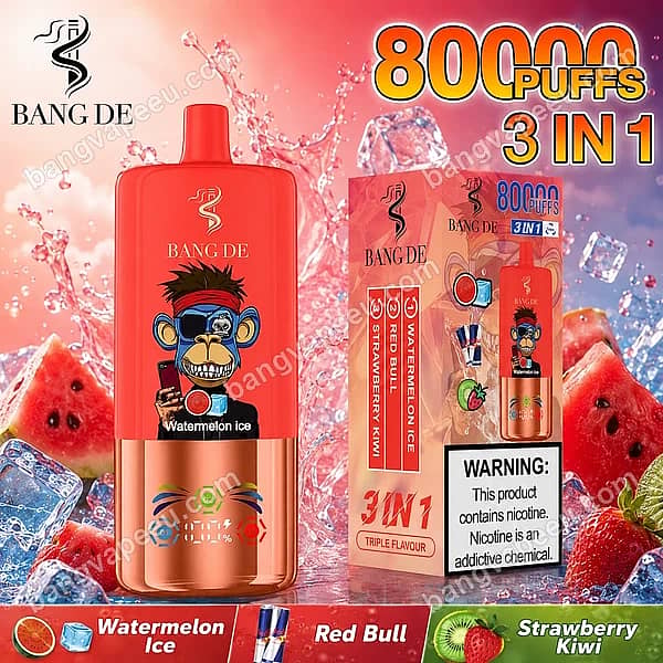 W=600,H=600,Fit=Scale Down,Gravity=Auto,Sharpen=1,Metadata=None,Format=Auto,Quality=70 Bang De 80K Watermelon Ice Disposable Vape Featuring 3-In-1 Triple Flavors Red Bull And Strawberry Kiwi With 80000 Puffs And A Smart Digital Display