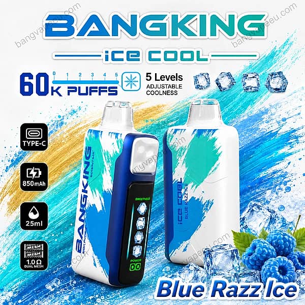 Bang King Ice Cool 60K Disposable Vape – Ultimate 60,000 Puffs Adjustable Coolness Vape - Image 3