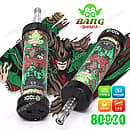 Vapeador desechable Qq Bang Shisha de 80 000 caladas con sabor a manzana doble, que cuenta con una batería recargable de tipo C de 1000 mAh, una capacidad de 40 ml y una resistencia de malla de 0,6 ohmios.