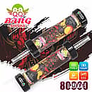 Qq Bang Shisha, 80 000 caladas con sabor a fresa y kiwi, con una batería recargable de 1000 mAh, carga tipo C, capacidad de 40 ml, resistencia de malla y pantalla digital