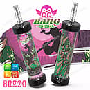 Vapeador desechable Qq Bang Shisha de 80 000 caladas con sabor a fresa y sandía, que cuenta con una batería recargable de 1000 mAh, una capacidad de 40 ml y una resistencia de malla de 0,6 ohmios.
