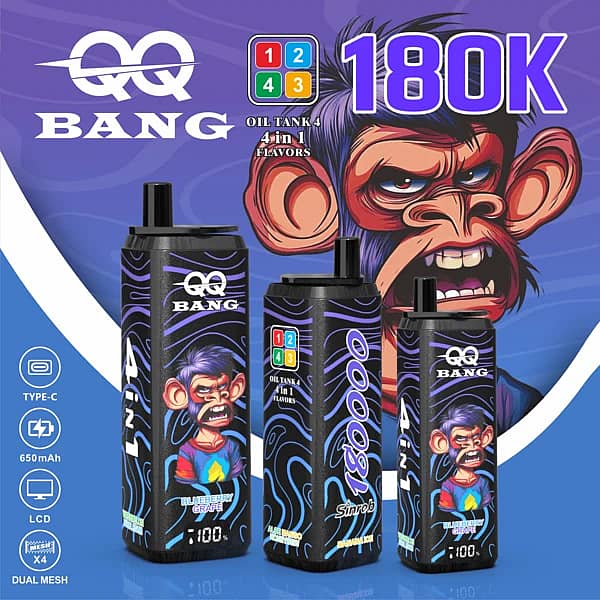 W=600,H=600,Fit=Scale Down,Gravity=Auto,Sharpen=1,Metadata=None,Format=Auto,Quality=70 Velivape Qq Bang 180K Banana Ice Disposable Vape With 4-In-1 Flavors, 180,000 Puffs, Lcd Display Screen, And 650Mah Rechargeable Battery