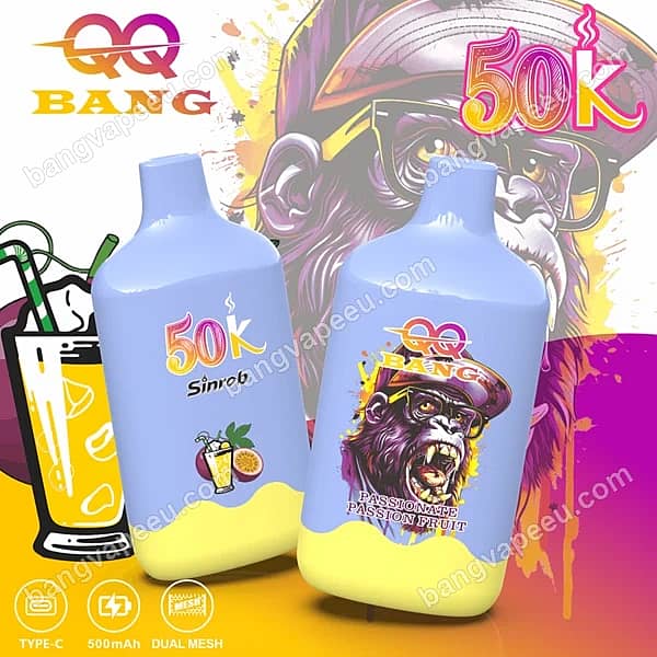 W=600,H=600,Fit=Scale Down,Gravity=Auto,Sharpen=1,Metadata=None,Format=Auto,Quality=70 Qq Bang 50K Passionate Passion Fruit Disposable Vape With 50,000 Puffs, Featuring Dual Mesh, A 500Mah Type-C Battery, And Gorilla Graphic