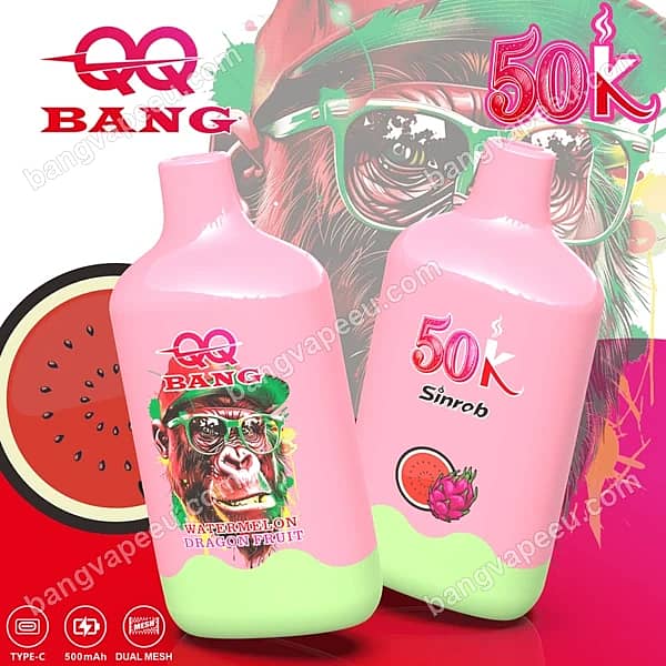 W=600,H=600,Fit=Scale Down,Gravity=Auto,Sharpen=1,Metadata=None,Format=Auto,Quality=70 Qq Bang 50K Watermelon Dragon Fruit Disposable Vape By Sinrob Featuring Dual Mesh, A 500Mah Rechargeable Type-C Battery, And 50,000 Puffs